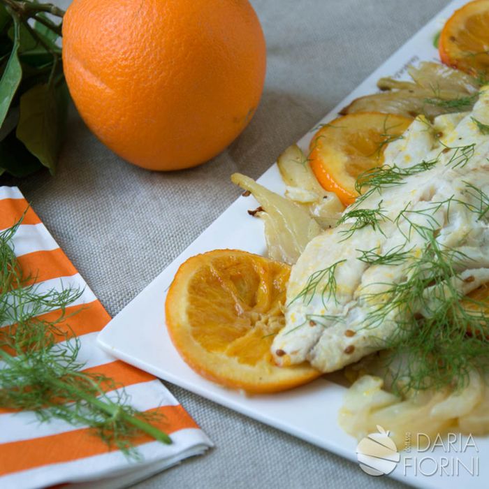  Filetto di branzino alle arance