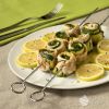  Spiedini alla senape con zucchine